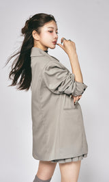 モデル：160cm（着用サイズ：FREE　着用カラー：GRY）