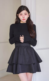 モデル：160cm（着用サイズ：FREE　着用カラー：BLK）