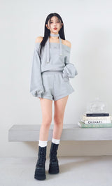 モデル：160cm（着用サイズ：FREE　着用カラー：GRY）