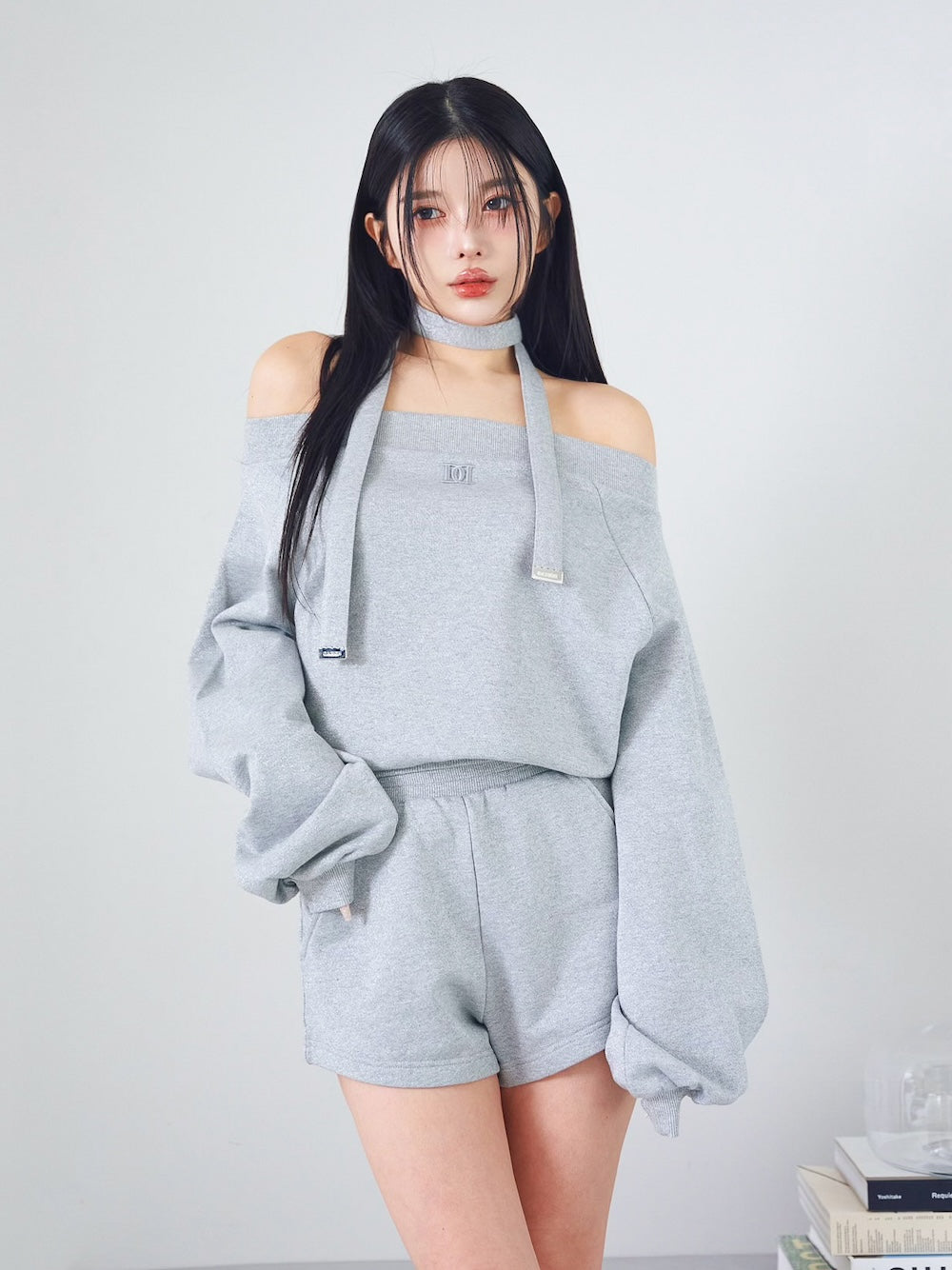 オフショルラメスウェットトップス – Darich