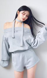 モデル：160cm（着用サイズ：FREE　着用カラー：GRY）