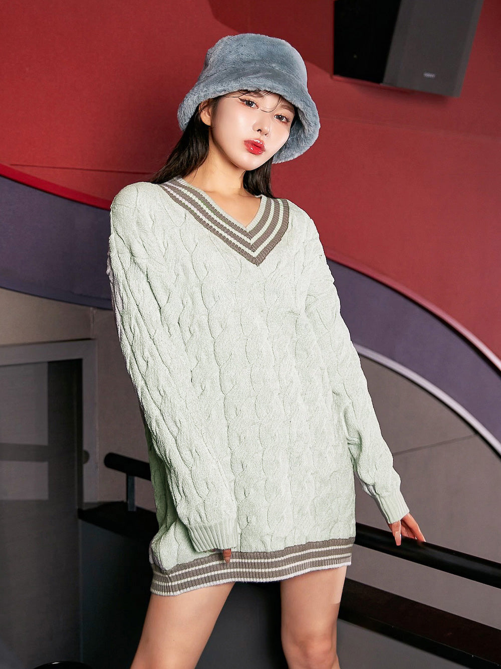 モデル：160cm（着用サイズ：FREE　着用カラー：MNT）