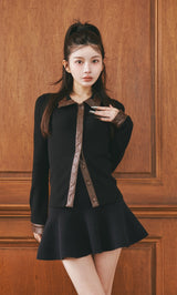 モデル：160cm（着用サイズ：FREE　着用カラー：BLK）