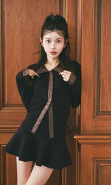 モデル：160cm（着用サイズ：FREE　着用カラー：BLK）