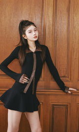 モデル：160cm（着用サイズ：FREE　着用カラー：BLK）