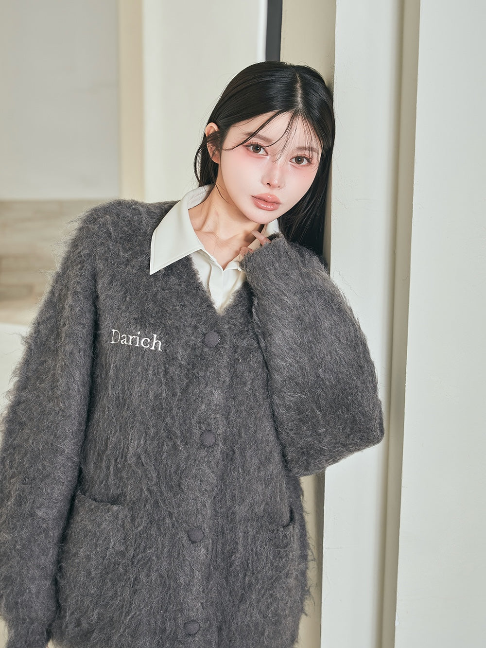 モデル：160cm（着用サイズ：FREE　着用カラー：GRY）