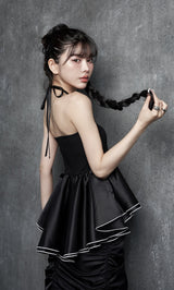 モデル：160cm（着用サイズ：FREE　着用カラー：BLK）