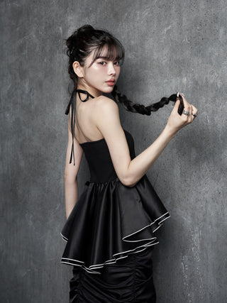 モデル：160cm（着用サイズ：FREE　着用カラー：BLK）