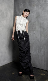 モデル：160cm（着用サイズ：FREE　着用カラー：WHT）