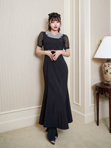 モデル：160cm（着用サイズ：FREE　着用カラー：BLK）