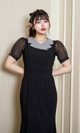 モデル：160cm（着用サイズ：FREE　着用カラー：BLK）