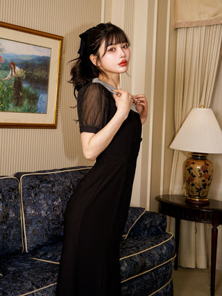 モデル：160cm（着用サイズ：FREE　着用カラー：BLK）