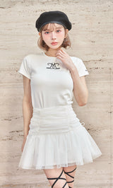 モデル：160cm（着用サイズ：FREE　着用カラー：WHT）