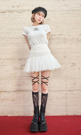 モデル：160cm（着用サイズ：FREE　着用カラー：WHT）