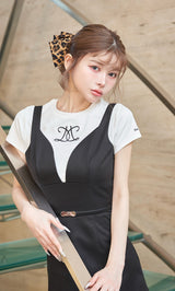 モデル：160cm（着用サイズ：FREE　着用カラー：BLK）