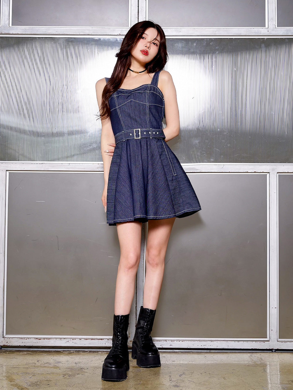 モデル：160cm（着用サイズ：FREE　着用カラー：IND）