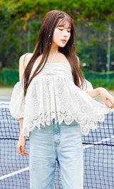 モデル：160cm（着用サイズ：FREE　着用カラー：WHT）