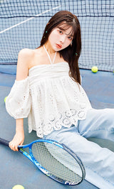 モデル：160cm（着用サイズ：FREE　着用カラー：WHT）