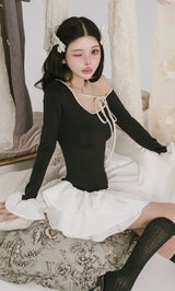 モデル：160cm（着用サイズ：FREE　着用カラー：BLK）