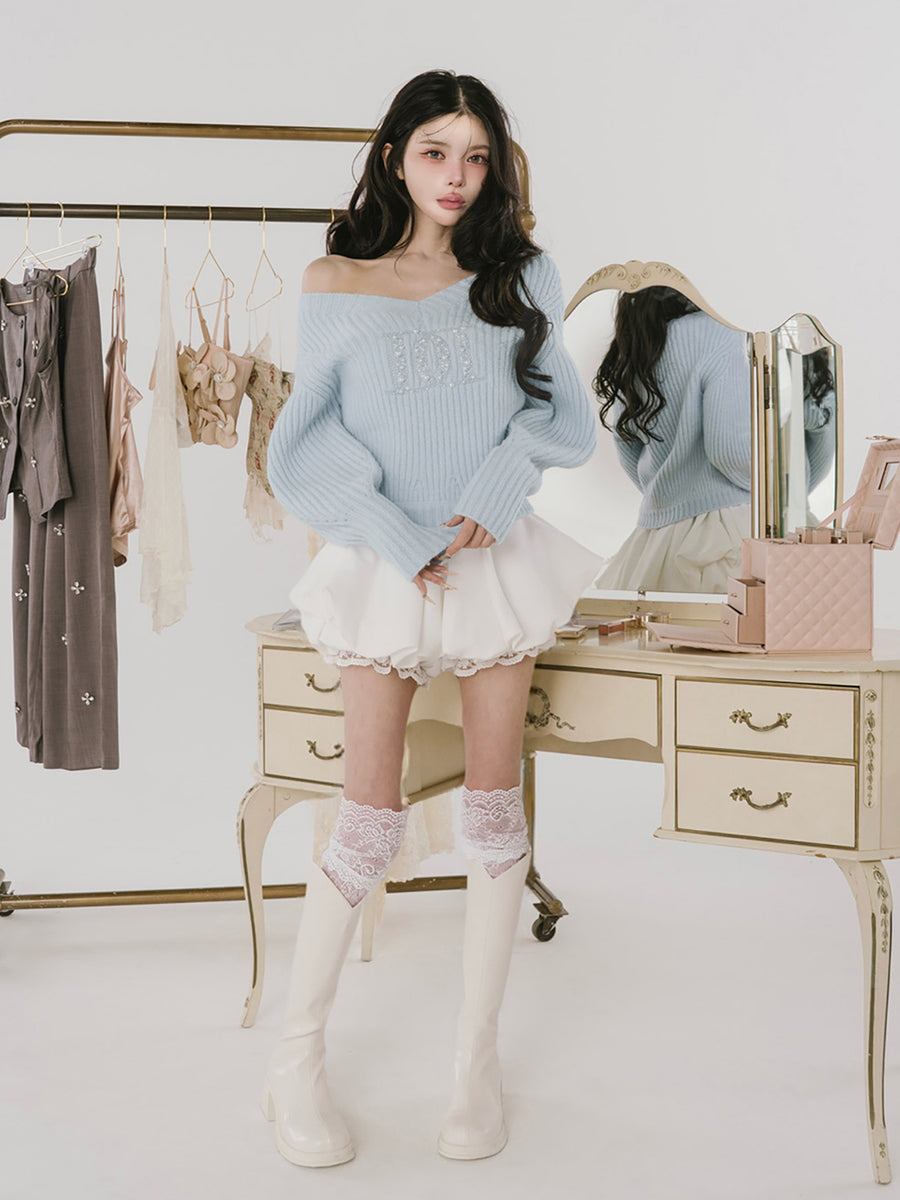 モデル：160cm（着用サイズ：FREE　着用カラー：SAX）