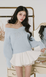 モデル：160cm（着用サイズ：FREE　着用カラー：SAX）