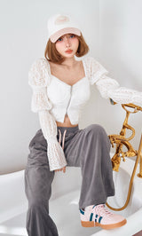 モデル：160cm（着用サイズ：FREE　着用カラー：WHT）