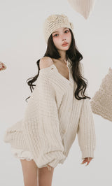 モデル：160cm（着用サイズ：FREE　着用カラー：IVO）