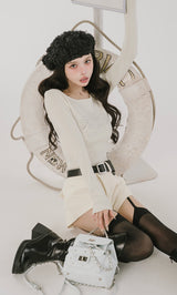 モデル：160cm（着用サイズ：FREE　着用カラー：WHT）