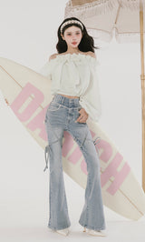 モデル：160cm（着用サイズ：XS　着用カラー：I-BLU）