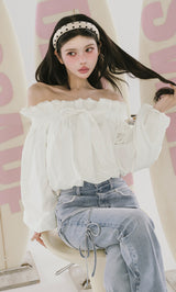 モデル：160cm（着用サイズ：FREE　着用カラー：WHT）