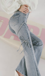 モデル：160cm（着用サイズ：XS　着用カラー：I-BLU）