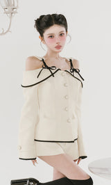 モデル：160cm（着用サイズ：S　着用カラー：IVO）