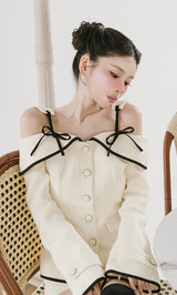 モデル：160cm（着用サイズ：S　着用カラー：IVO）