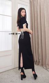 モデル：160cm（着用サイズ：FREE　着用カラー：BLK）