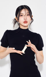 モデル：160cm（着用サイズ：FREE　着用カラー：BLK）