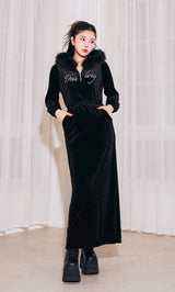 モデル：160cm（着用サイズ：FREE　着用カラー：BLK）