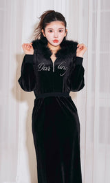 モデル：160cm（着用サイズ：FREE　着用カラー：BLK）