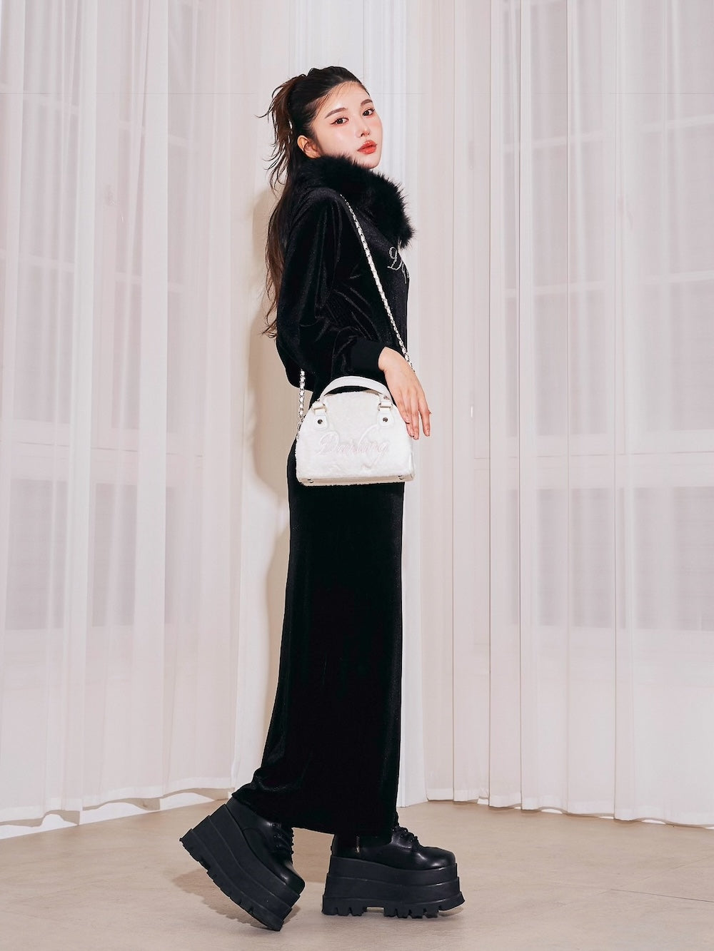 ウィンターベロアロングワンピース – Darich (ダーリッチ)