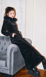 モデル：160cm（着用サイズ：FREE　着用カラー：BLK）