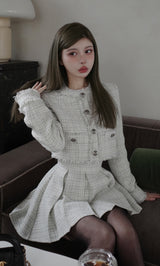 モデル：160cm（着用サイズ：S　着用カラー：WHT）