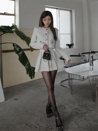モデル：160cm（着用サイズ：S　着用カラー：WHT）