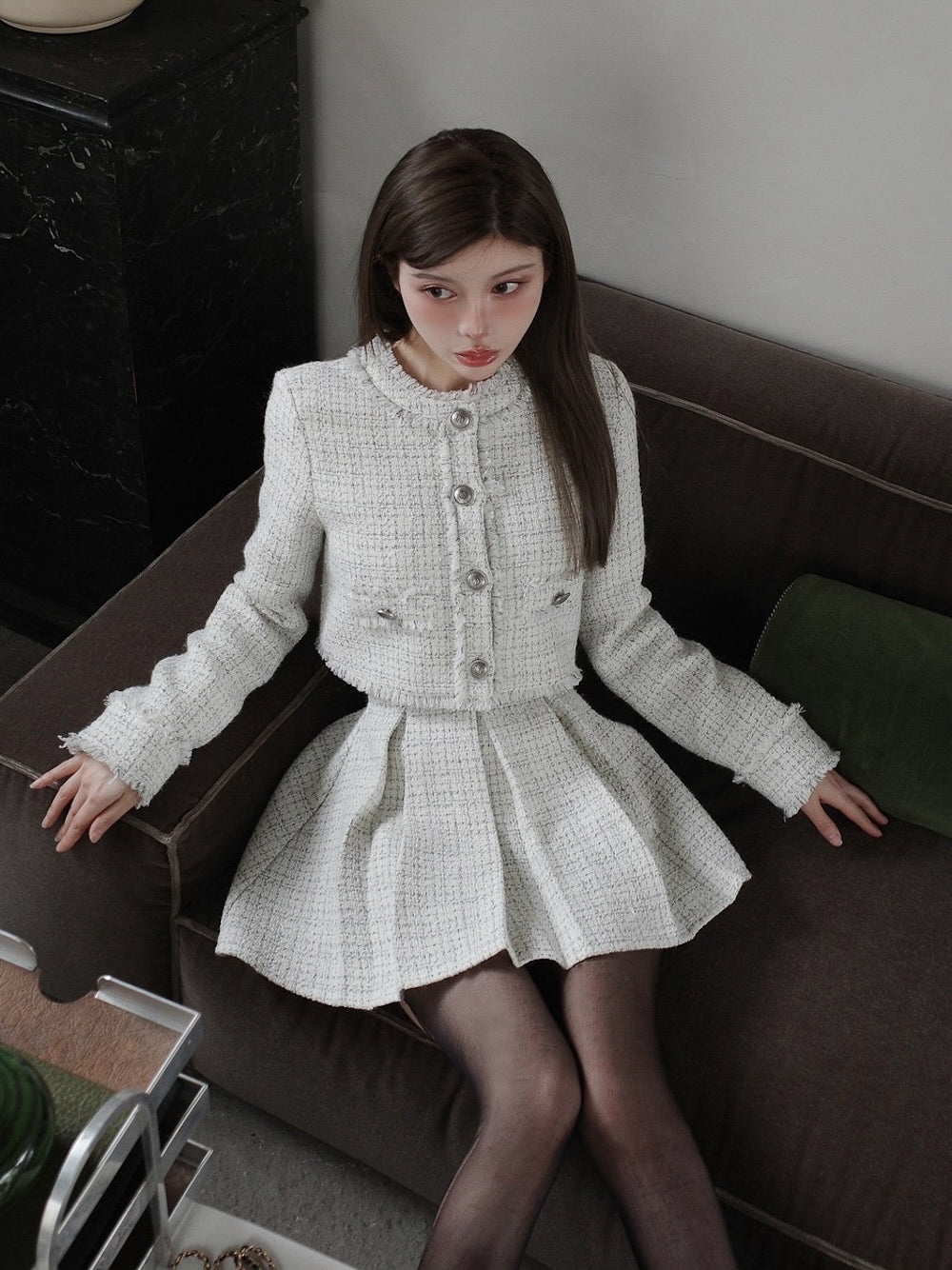 モデル：160cm（着用サイズ：FREE　着用カラー：WHT）