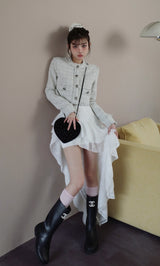 モデル：160cm（着用サイズ：FREE　着用カラー：WHT）