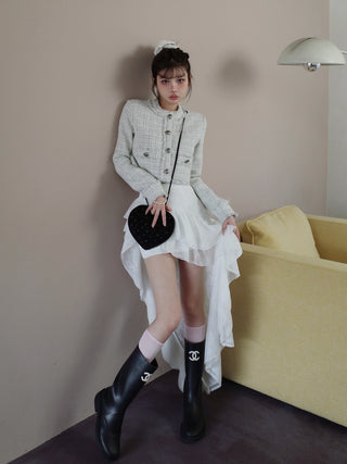 モデル：160cm（着用サイズ：FREE　着用カラー：WHT）