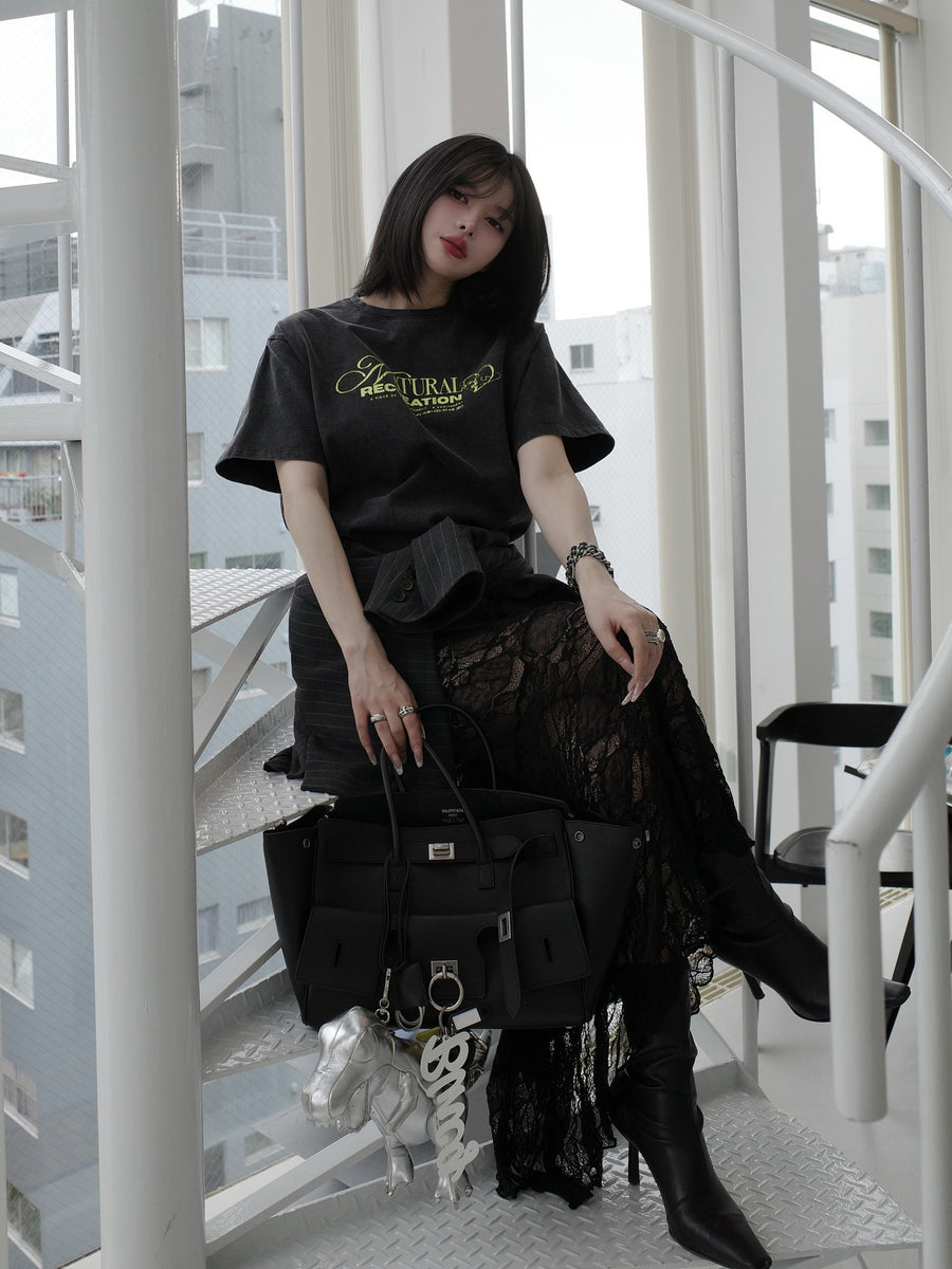 モデル：160cm（着用サイズ：FREE　着用カラー：C-GRY）
