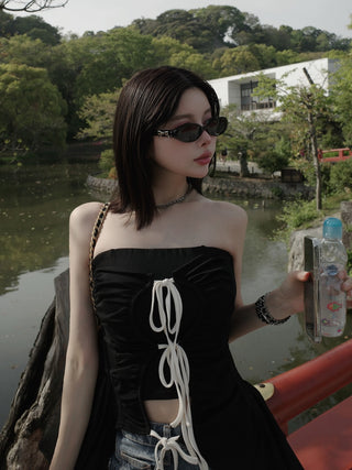 モデル：160cm（着用サイズ：FREE　着用カラー：BLK）
