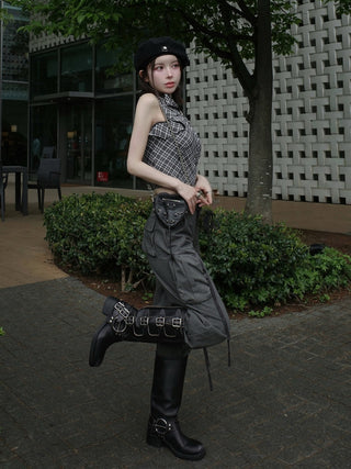 モデル：160cm（着用サイズ：FREE　着用カラー：GRY）