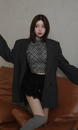 モデル：160cm（着用サイズ：FREE　着用カラー：GRY）