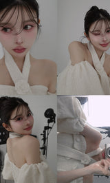 モデル：160cm（着用サイズ：FREE　着用カラー：WHT）