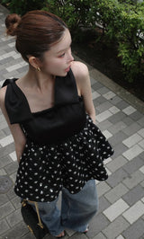 モデル：160cm（着用サイズ：FREE　着用カラー：BLK）